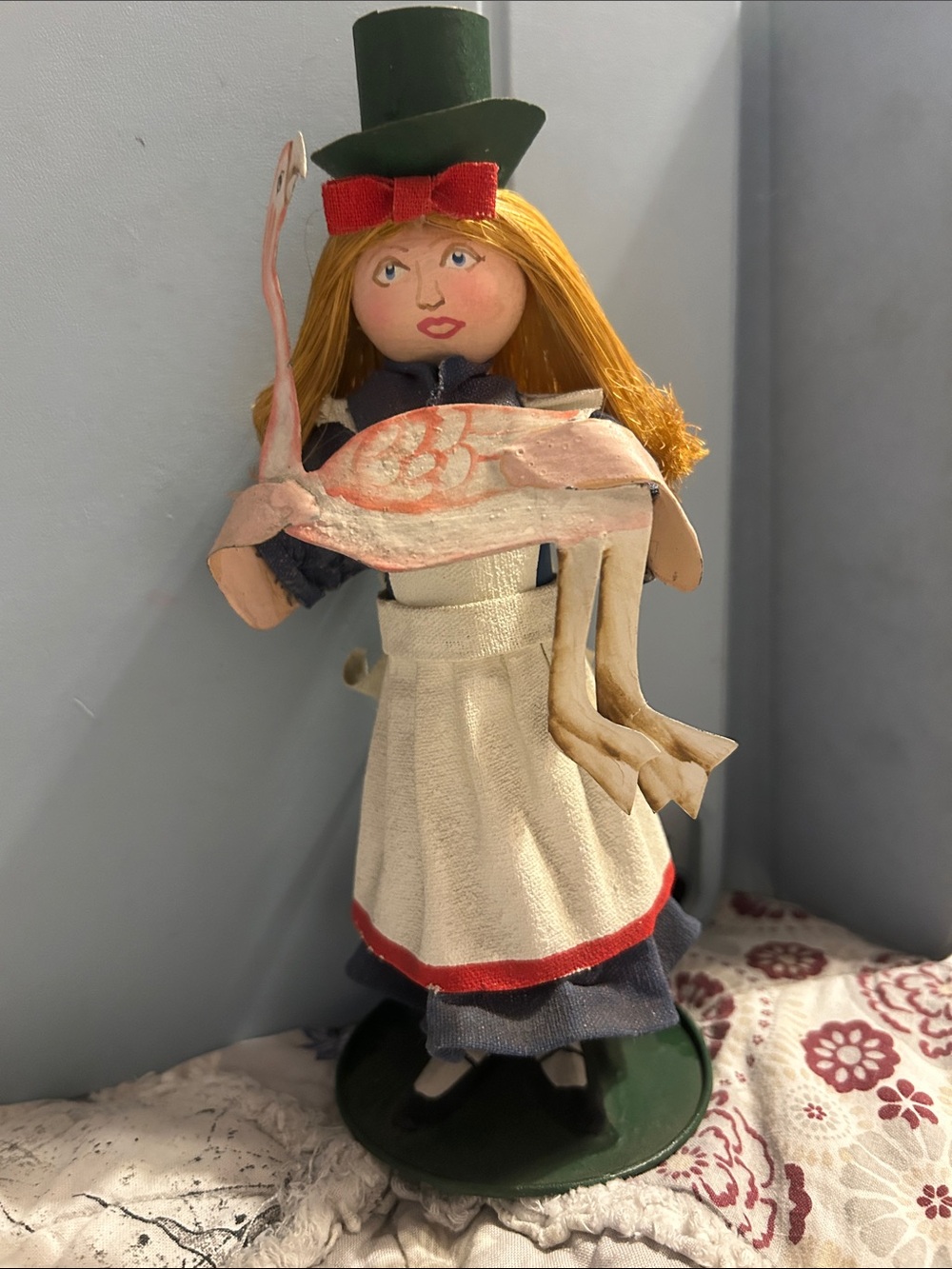 Vintage doll candle holder